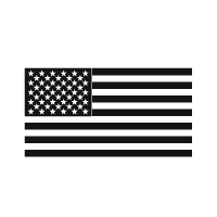 Icono de bandera estadounidense (Fabricado en los EE. UU.)
