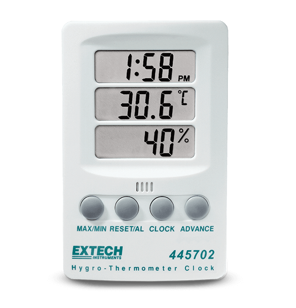 Grow Life - TERMOHIGROMETRO DIGITAL Estación de Control *Temperatura * Humedad *Reloj *Alarma Formato :12/24horas Calendario Retención de valores  mínimos y máximos de humedad y temperatura del ambiente Especificaciones: •  Temperatura Rango de