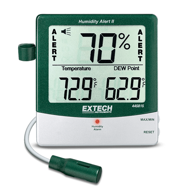 Medidor de pared para humedad y temperatura (higrotermómetro)