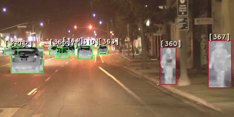 Imagen térmica ADAS con cuadros delimitadores